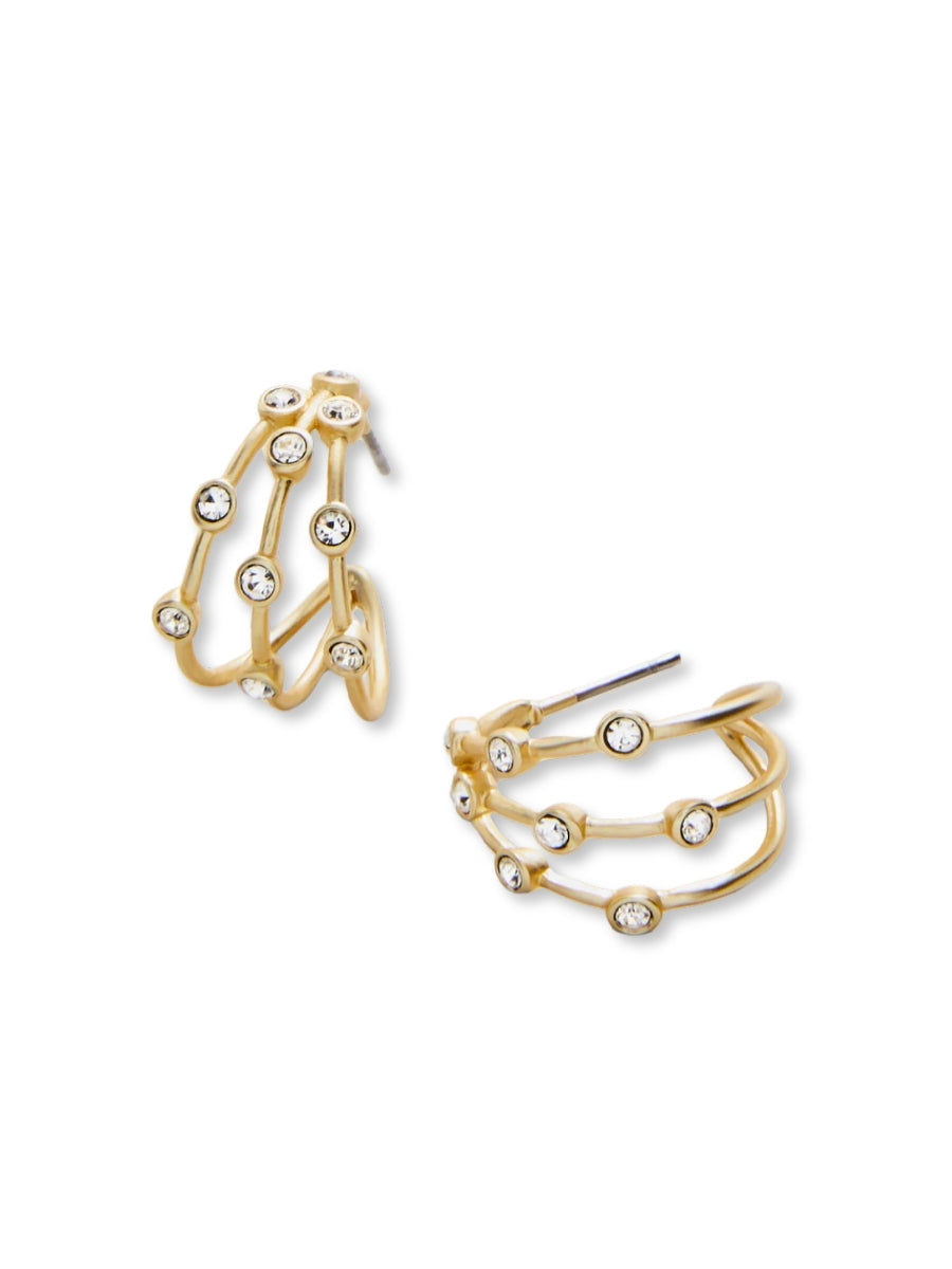 Barratt Hoop Earrings Crystal