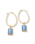 Chateau Hoop Earrings Optic Blue