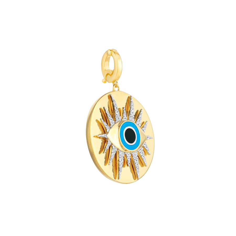 Boho Evil Eye Medallion Charm