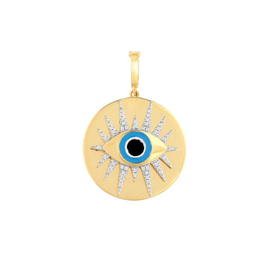 Boho Evil Eye Medallion Charm