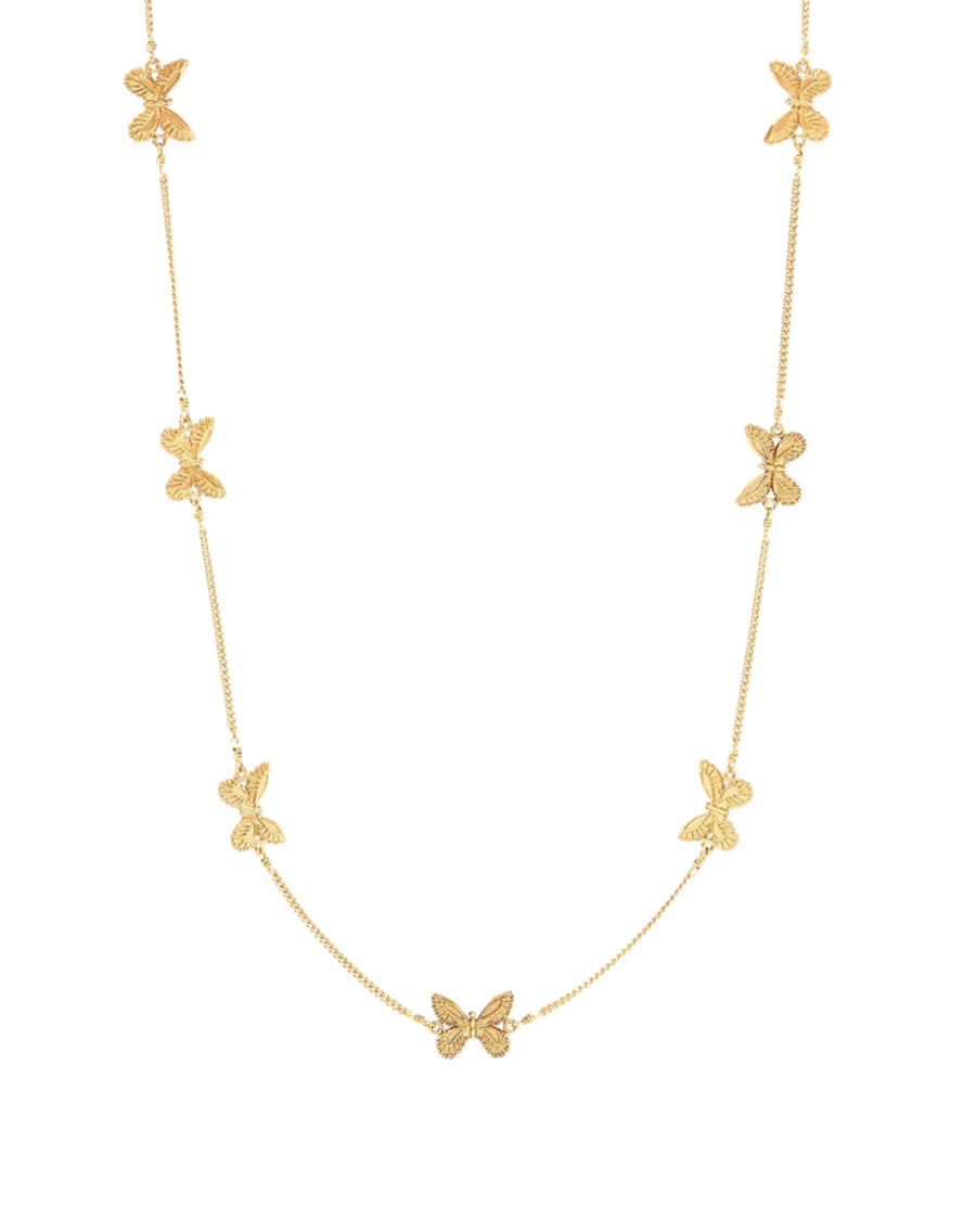 Butterfly Delicate Station Necklace