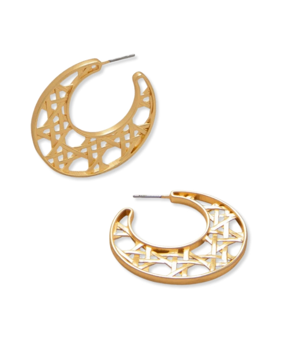 Cane Hoop Earring