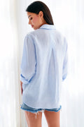 Niko Boyfriend Shirt Chambray Linen