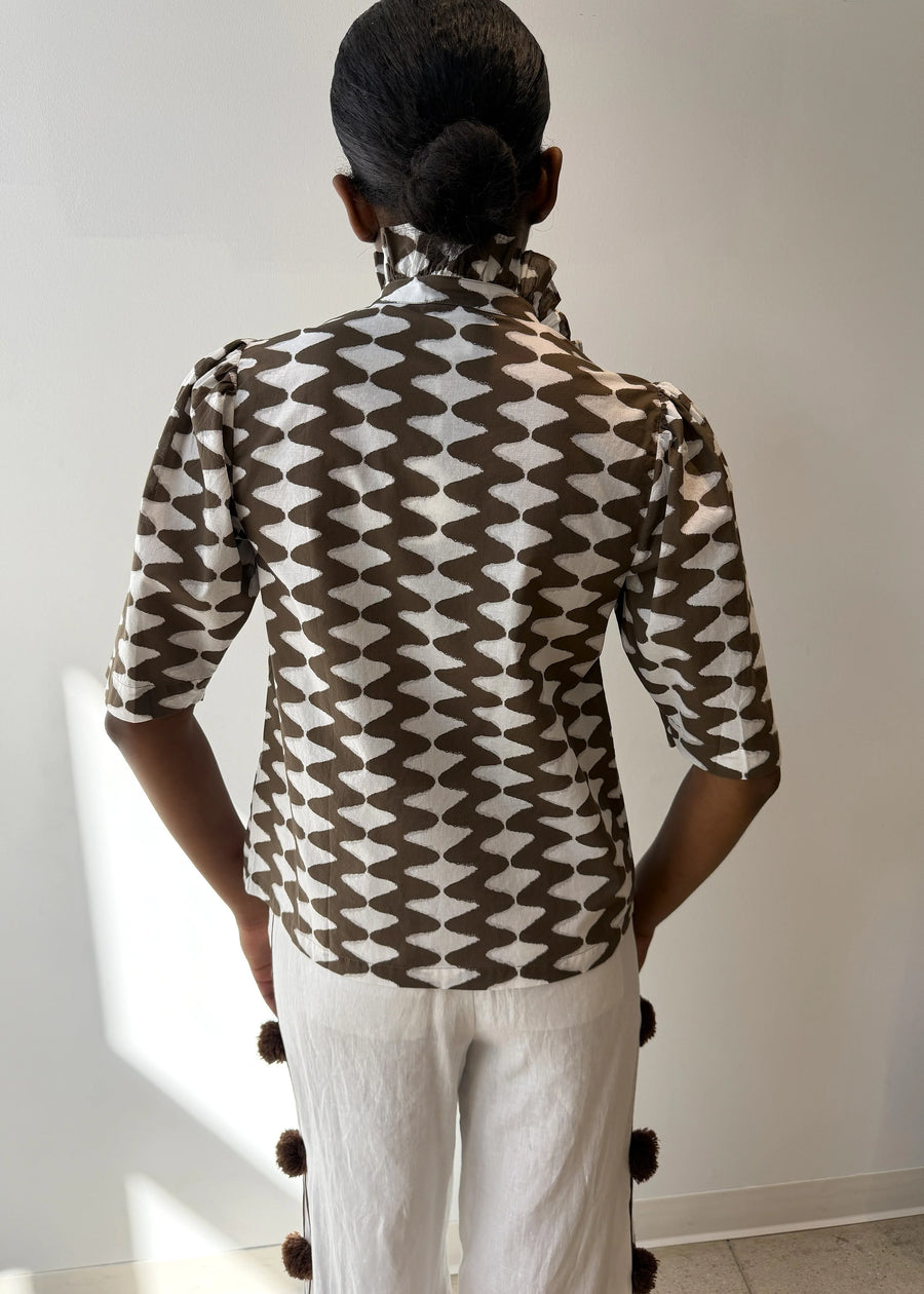 Frilled Buttondown