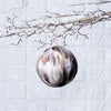Round Gray Feather Ornament