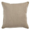 Basic Linen Natural Pillow W/Oyster Linen Flange Butterfly Corners