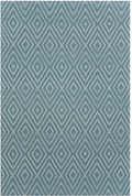 Diamond Indoor/Outdoor Rug - Slate & Light Blue