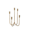 Short Forged Iron Candelabra With Taper Candles
