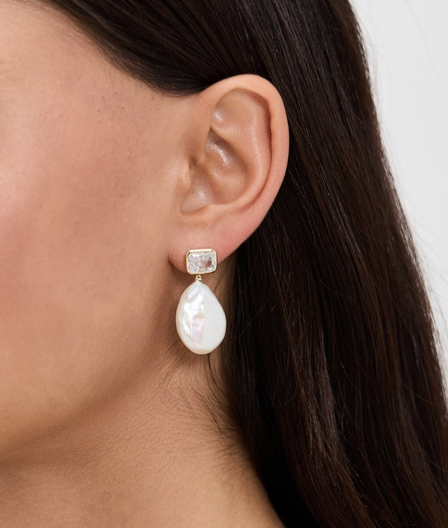 Emerald Baguette Cleo Earring