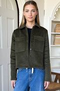 Atelier Pocket Shacket - Army Green Wool