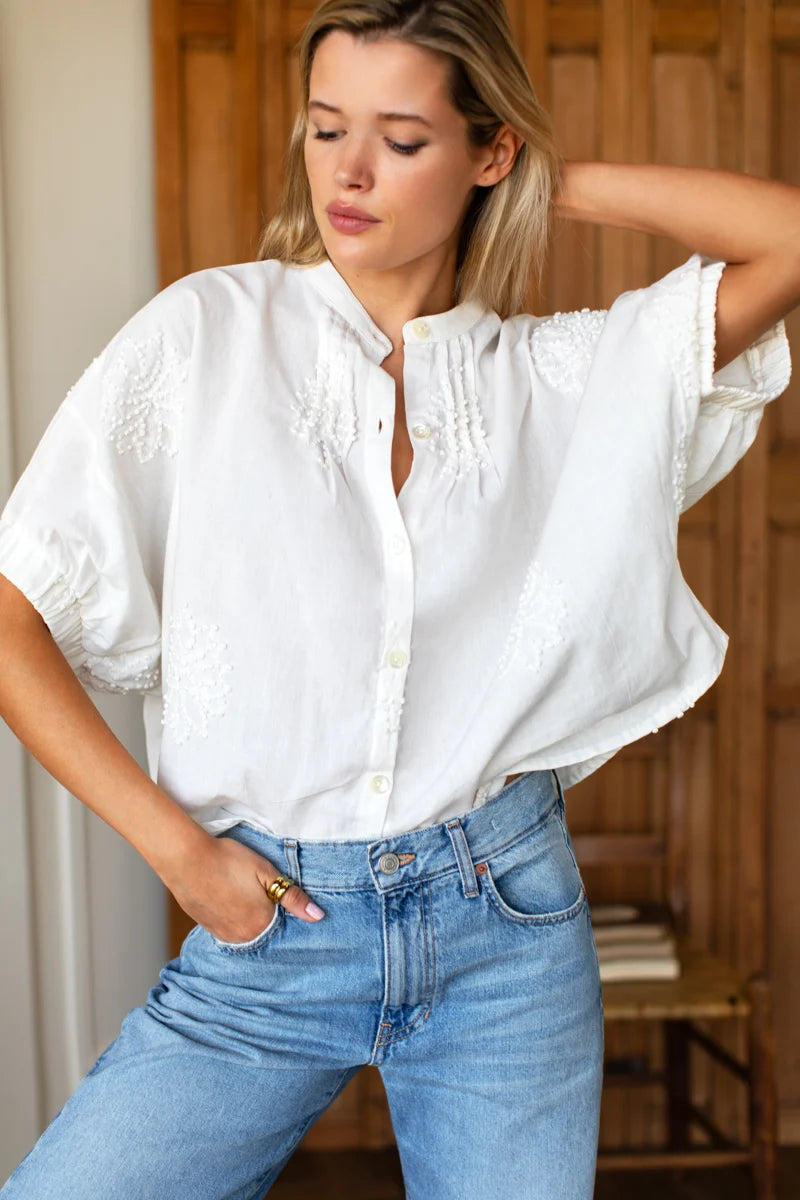 Mandarin Collar Top