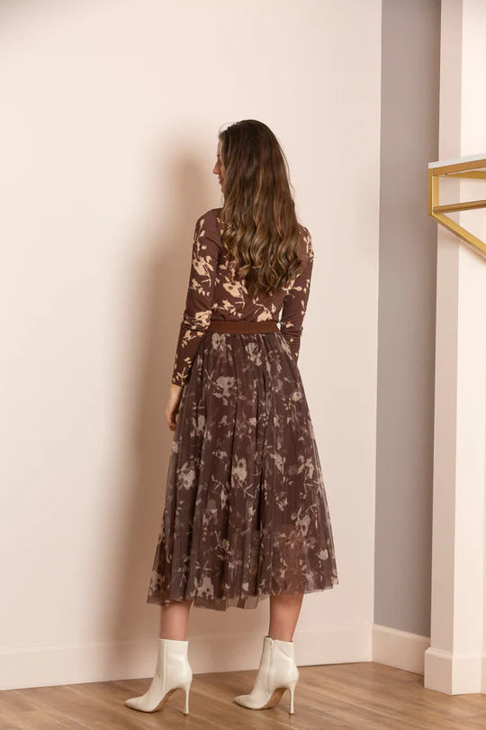 Journey Printed Turtle Neck Top