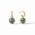 Fleur de Lis Hoop & Charm Earring