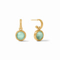 Fleur de Lis Hoop & Charm Earring