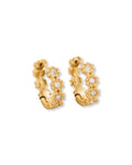 Floret Hoop Earrings 15mm