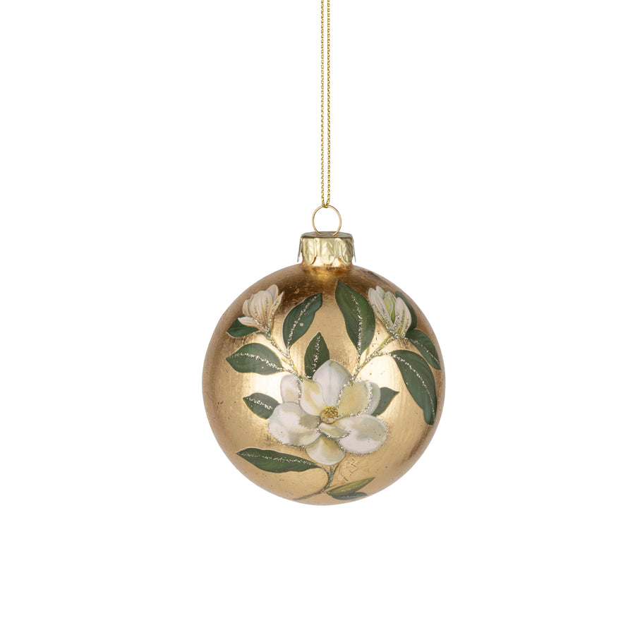 Magnolia Gold Foil Ornament