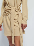 Gloria Wrap Front Dress