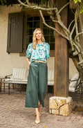 Rebecca Vegan Leather Cropped Pant