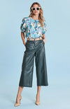 Rebecca Vegan Leather Cropped Pant