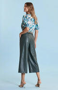 Rebecca Vegan Leather Cropped Pant