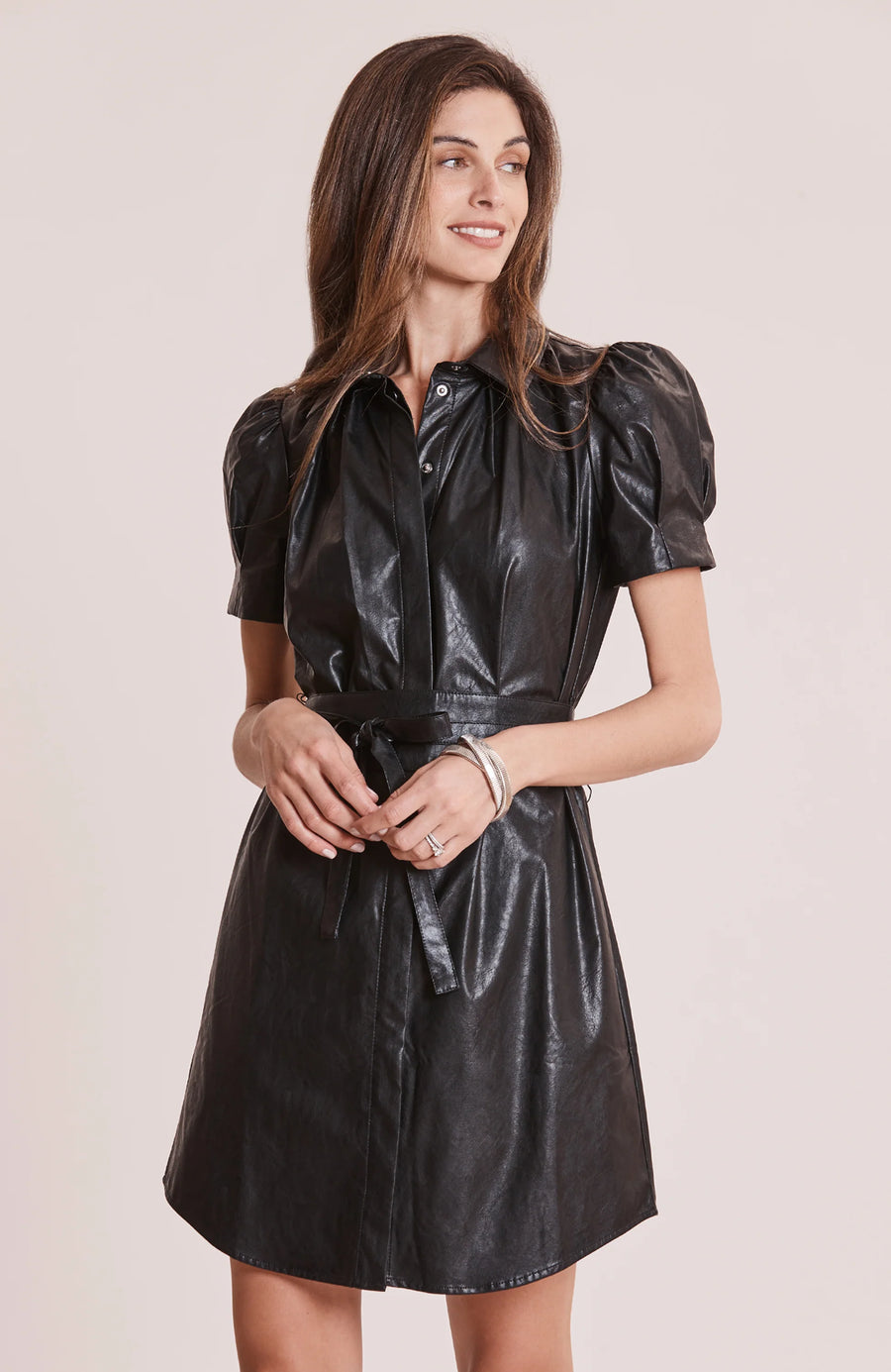 Veronica Vegan Leather Dress