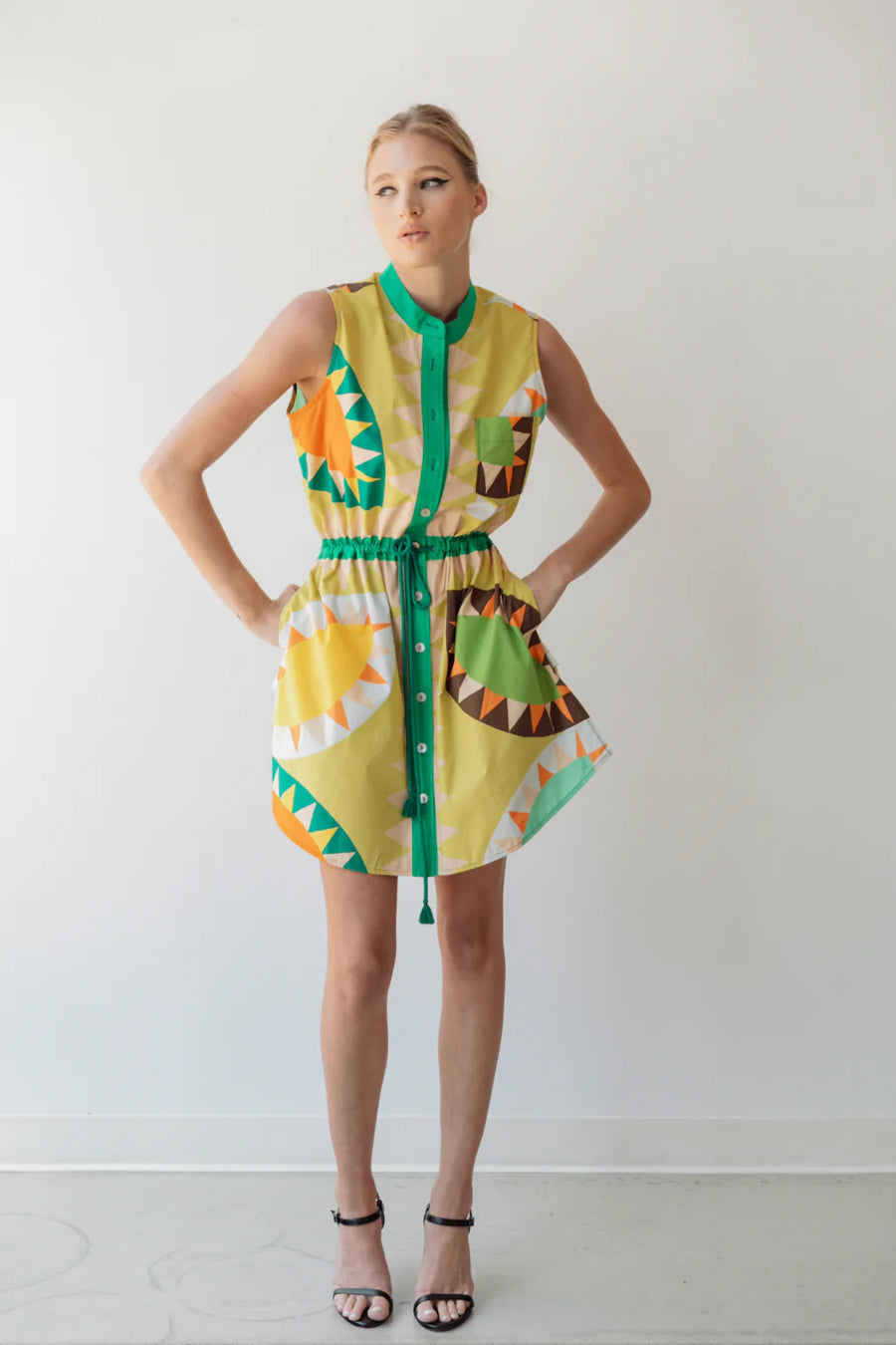 Sleeveless Shirtdress