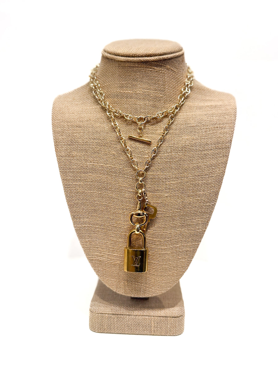 Long Equestrian Lock Necklace