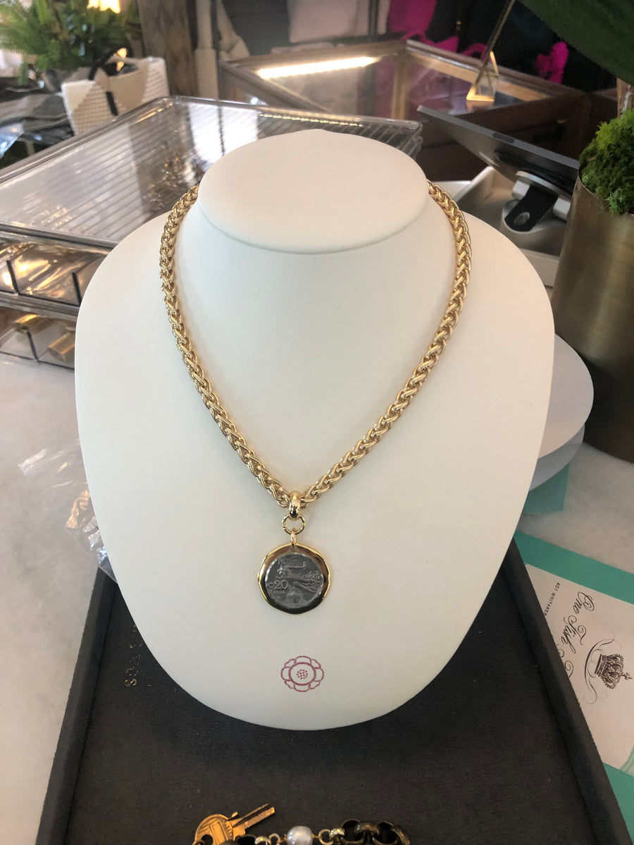Wheat Coin Necklace