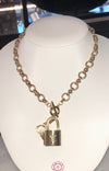 Bow Link Lock Necklace