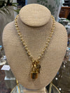 Pearl Gear Lock necklace