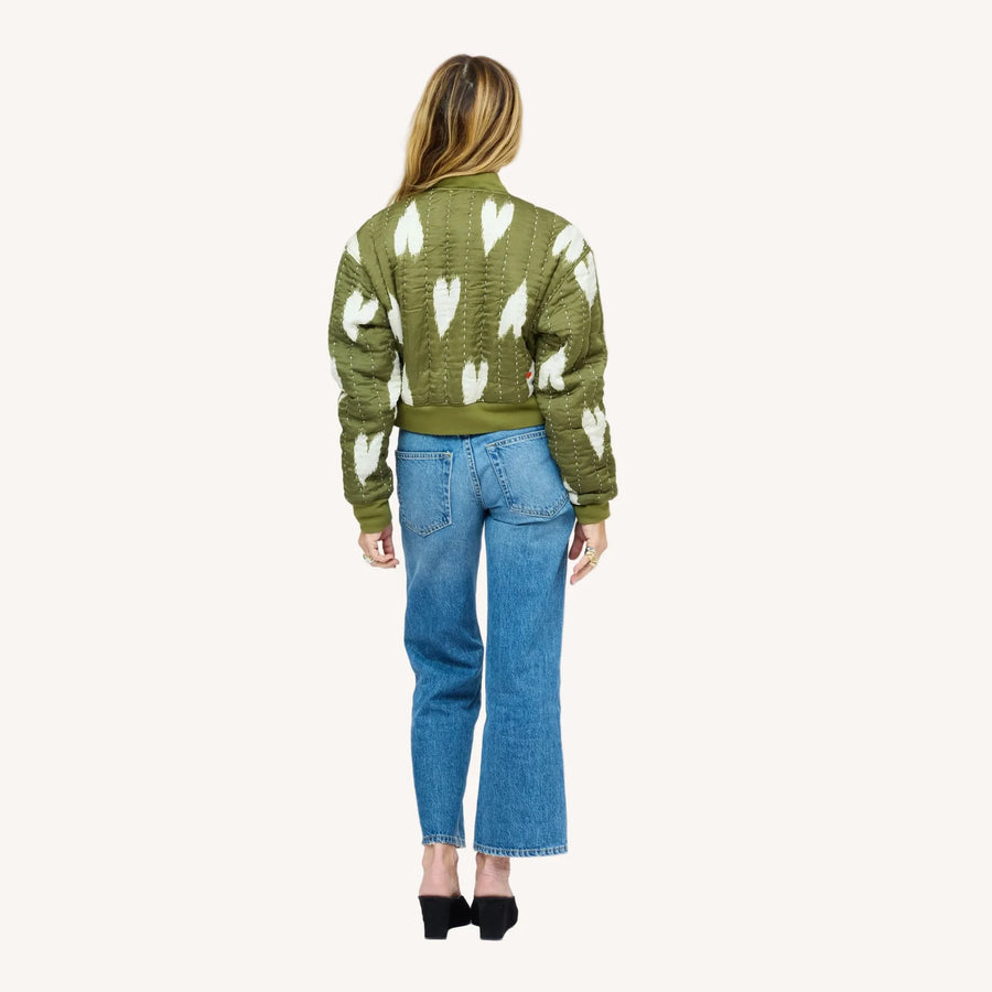 Ikat Heart Bomber