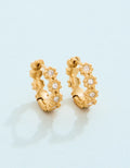 Floret Hoop Earrings 15mm