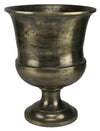 Burnished Pewter Aluminum Urn