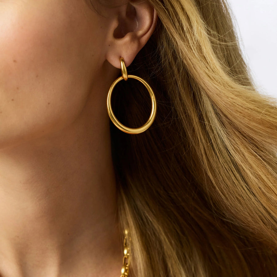 Laguna Doorknocker Earring