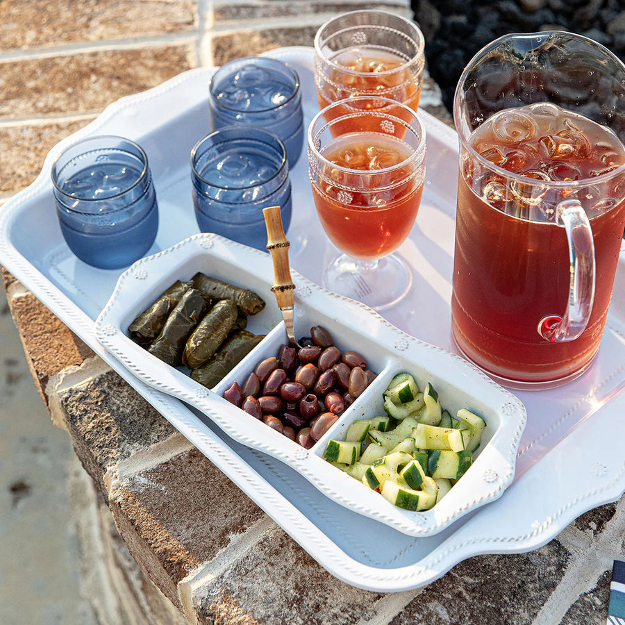 Berry & Thread Melamine 24" Tray - Whitewash