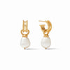 Marbella Pearl Hoop & Charm Earrings