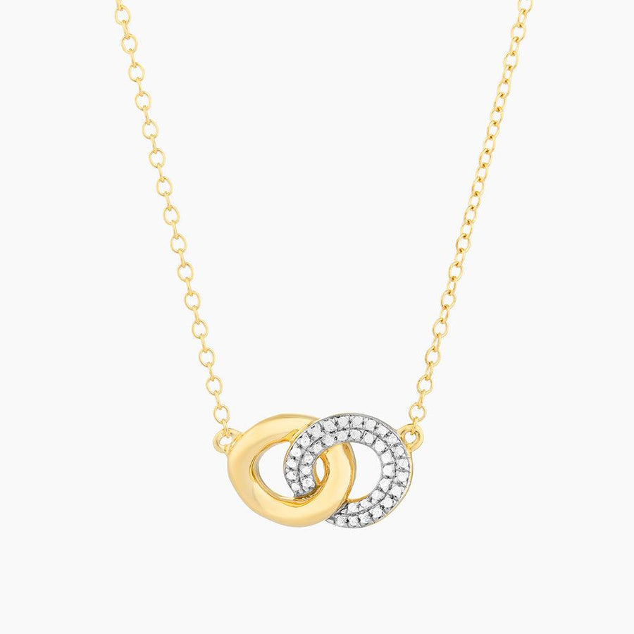 Entwined Disc Pendant Necklace