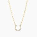 Lucky Horseshoe Pendant Necklace