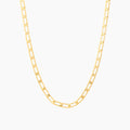 Flat Curb-Link Charm Necklace