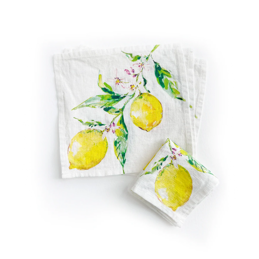 Lemons - Cocktail Napkins set of 4