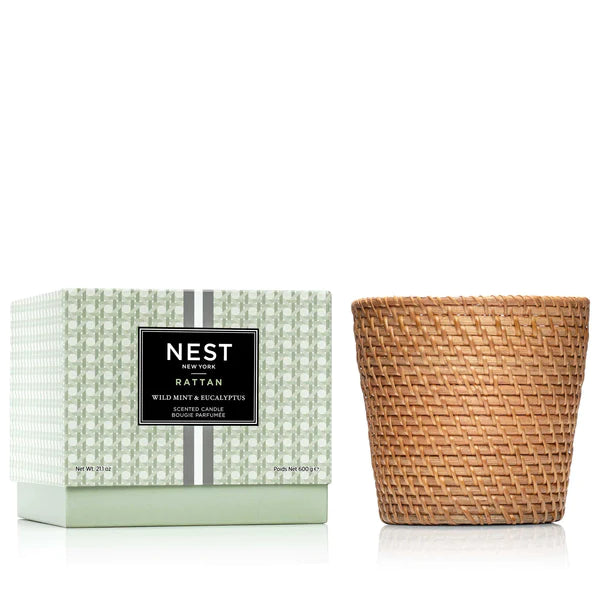 Rattan 3-Wick Candle