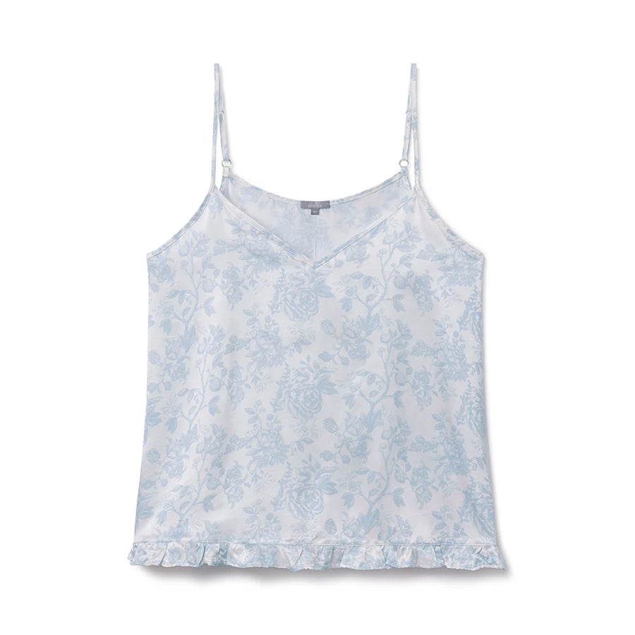 Nikki Satin Ruffle Tank