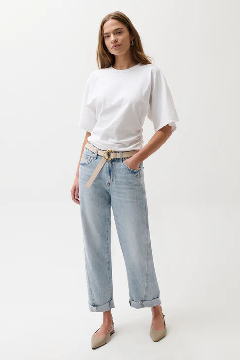 Kacey Mid Rise Cuffed Boyfriend - Berkeley