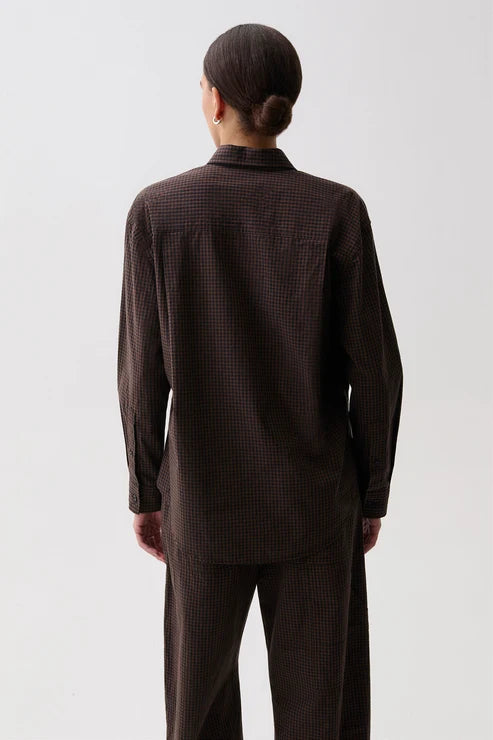 Mila Button Down Wrap Top - Hot Toddy