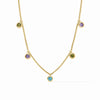 Rainbow Delicate Charm Necklace-Blue Twilight