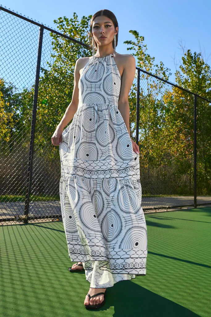 High/Low Halter Maxi Dress