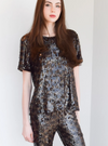 Jewel Neck T-Shirt Top
