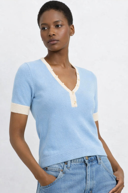 Boucle Short Sleeve Henley