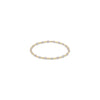 Gemstone Gold Sincerity Pattern 3mm Bead Bracelet- Moonstone