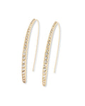 Sparkle Arc Hoop Earrings